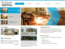 Tablet Screenshot of dudawathotel.com